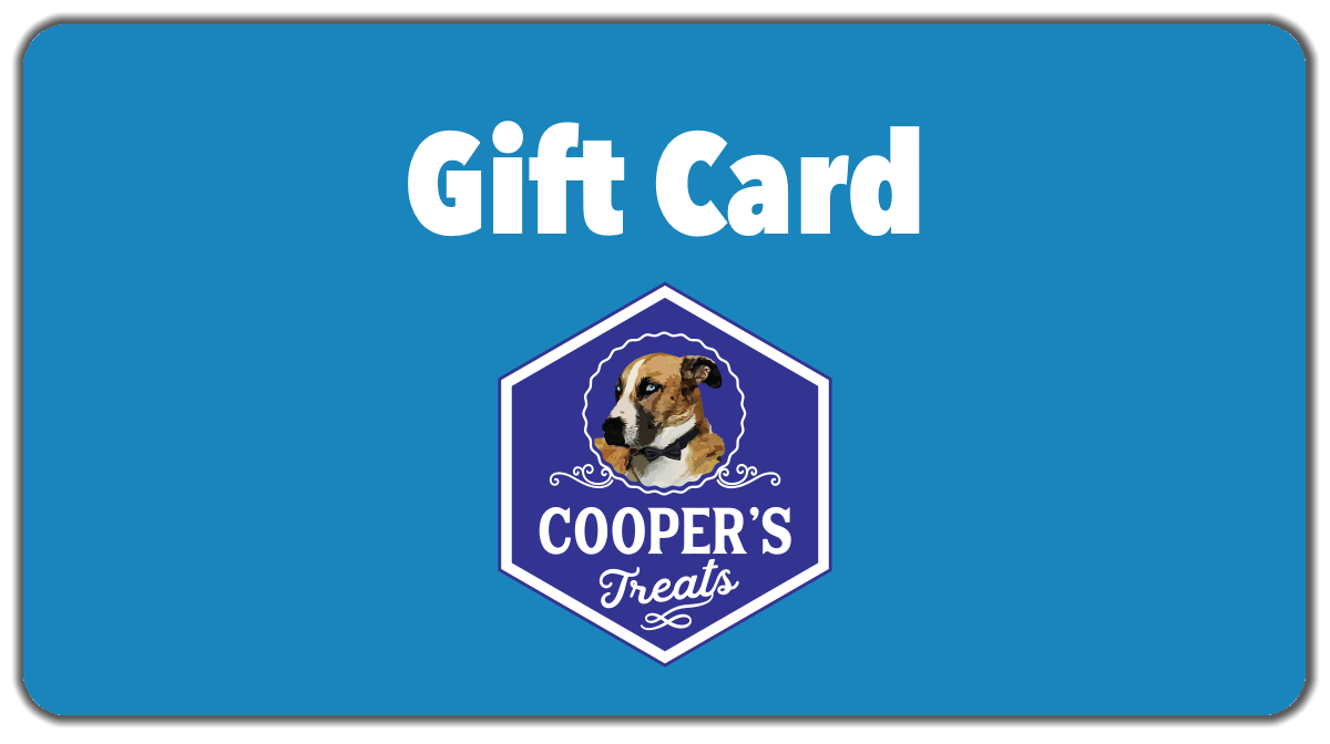 Cooper's Treats gift card for dog lovers