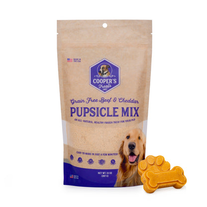 Cooper's Treats Beef and Cheddar Pupsicle Mix — homemade frozen dog treats — view 8