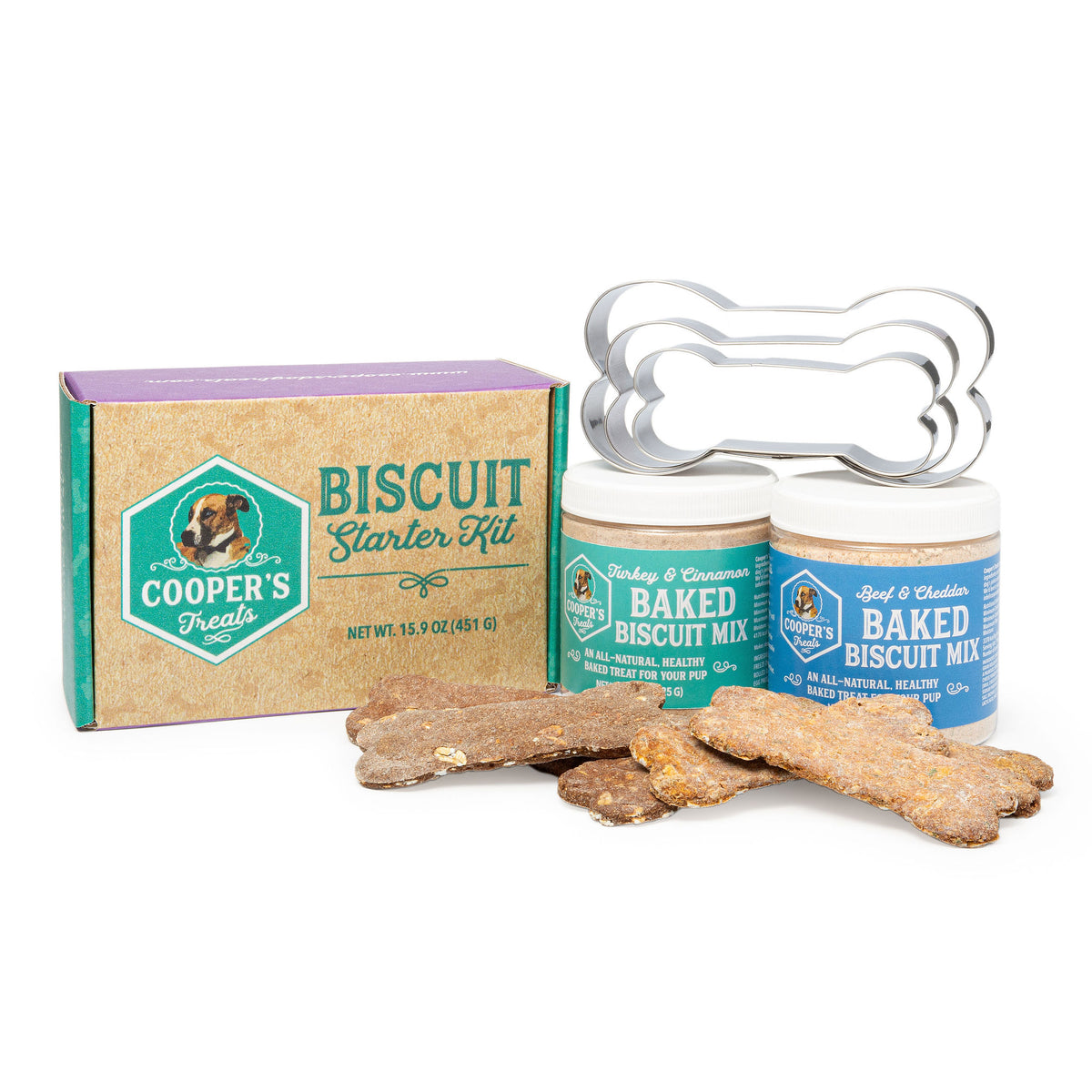 Baked biscuit starter kit  jars and treats