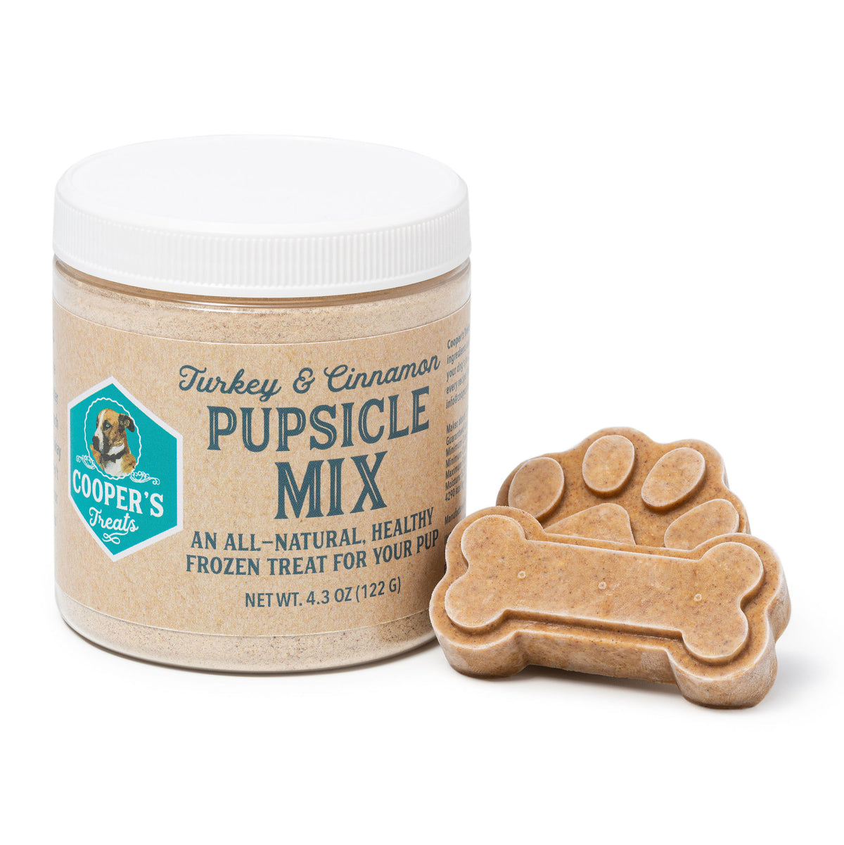 pupsicle mix jar with pupsicles